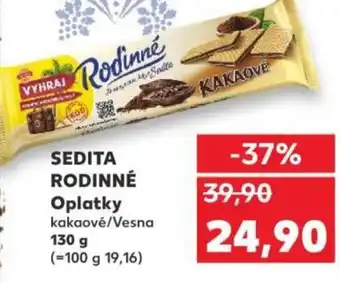 Kaufland SEDITA RODINNÉ Oplatky nabídka