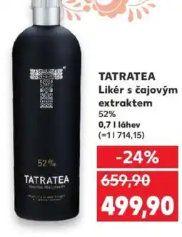 Kaufland TATRATEA Likér s čajovým extraktem 52% nabídka