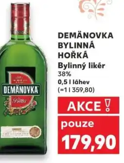 Kaufland DEMÄNOVKA BYLINNÁ HOŘKÁ Bylinný likér nabídka