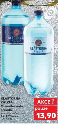 Kaufland KLÁŠTORNÁ KALCIA Minerální voda přírodní nabídka
