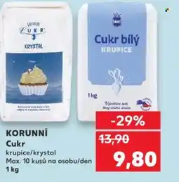 Kaufland KORUNNÍ Cukr nabídka