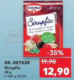 Kaufland DR. OETKER Sirupfix nabídka