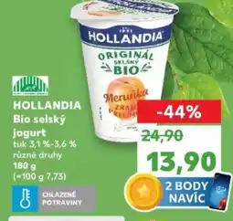 Kaufland HOLLANDIA Bio selský jogurt nabídka