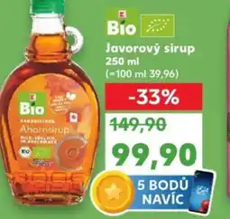 Kaufland Javorový sirup nabídka