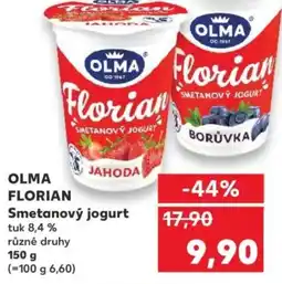 Kaufland OLMA FLORIAN Smetanový jogurt nabídka