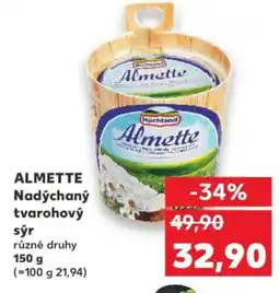 Kaufland ALMETTE Nadýchaný tvarohový sýr nabídka