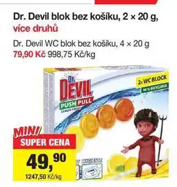 Šlak Dr. Devil blok bez košíku, 2 x 20 g, více druhů nabídka