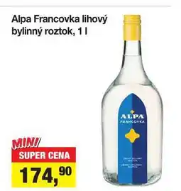 Šlak Alpa Francovka Lihový bylinný roztok 1l nabídka