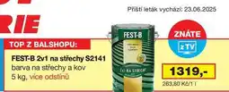 Ráj drogerie FEST-B 2v1 na střechy S2141 barva na střechy a kov 5 kg, více odstínů nabídka