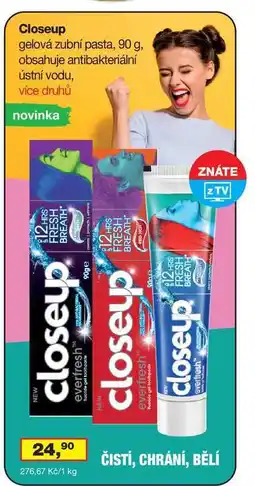 Ráj drogerie Closeup gelová zubní pasta, 90 g, více druhů nabídka