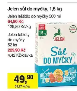 Šlak Jelen sůl do myčky, 1,5 kg nabídka