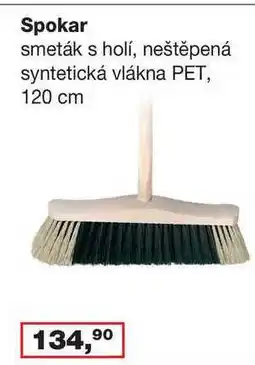 Ráj drogerie Spokar smeták s holí, neštěpená syntetická vlákna PET, 120 cm nabídka