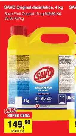 Šlak SAVO Original dezinfekce, 4 kg nabídka