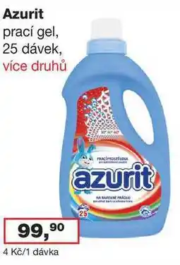 Ráj drogerie Azurit prací gel, 25 dávek, více druhů nabídka
