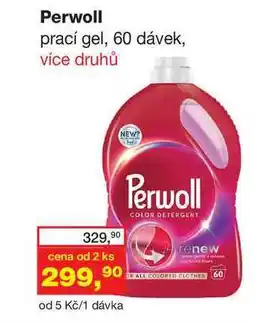 Ráj drogerie Perwoll prací gel, 60 dávek, více druhů nabídka