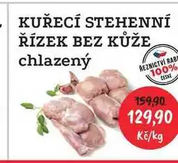 RABBIT řeznictví KUŘECÍ STEHENNÍ ŘÍZEK BEZ KŮŽE chlazený 1kg nabídka