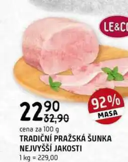Terno Tradiční pražská šunka nejvyšší jakosti 100g nabídka