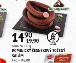 Terno Kominický česnekový točený salám 100g nabídka