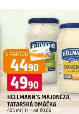 Terno Hellmann's tatarská omáčka, majonéza 405ml nabídka