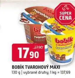 Terno Bobík Tvarohový maxi 130g, vybrané druhy nabídka