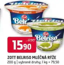 Terno Zott Belriso mléčná rýže různé příchutě 200g nabídka