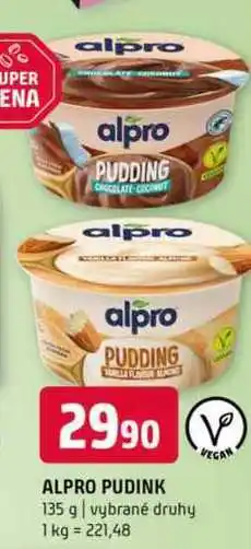 Terno Alpro pudink 135 g vybrané druhy nabídka