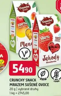 Terno Crunchy snack mrazem sušené ovoce 20 g vybrané druhy nabídka