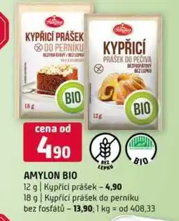 Amylon bio 12 g Kypřící prášek 18 g Kypřící prášek do perníku bez fosfátů