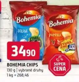 Terno Bohemia Chips 130g, vybrané druhy nabídka