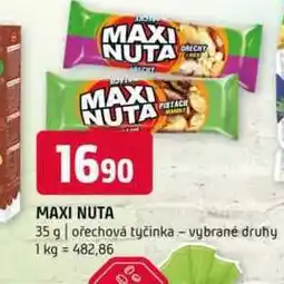 Terno Maxi nuta 35 g ořechová tyčinka vybrané druhy nabídka
