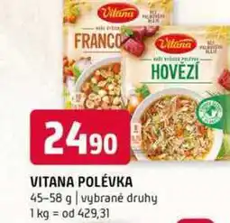 Terno Vitana polévka 45-58g nabídka