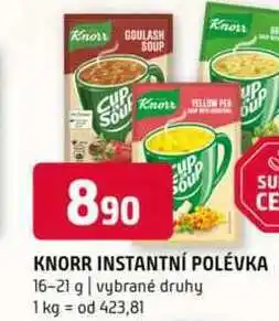 Terno Knorr instantní polévka 16-21 g vybrané druhy nabídka