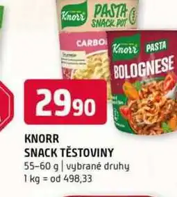 Terno Knorr snack těstoviny 55-60 g vybrané druhy nabídka
