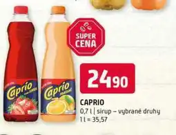Terno Caprio sirup 700ml, vybrané druhy nabídka