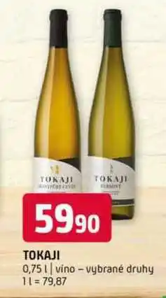 Terno Tokaji 0,75l vino vybrané druhy nabídka