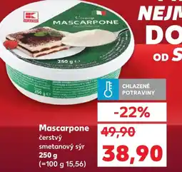 Kaufland Mascarpone čerstvý smetanový sýr nabídka