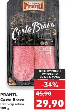 Kaufland PRANTL Costa Brava trvanlivý salám nabídka