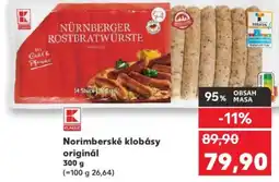 Kaufland Norimberské klobásy originál nabídka