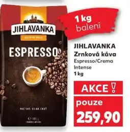 Kaufland JIHLAVANKA Zrnková káva Espresso/Crema Intense nabídka