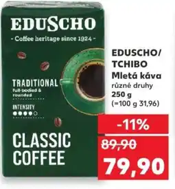 Kaufland EDUSCHO/ TCHIBO Mletá káva nabídka