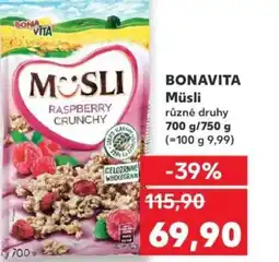 Kaufland BONAVITA Müsli nabídka