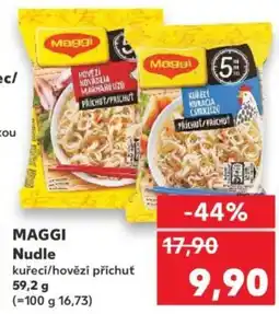 Kaufland MAGGI Nudle kuřecí/hovězí příchuť nabídka