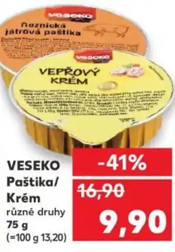 Kaufland VESEKO Paštika/ Krém nabídka