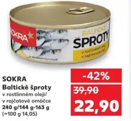 Kaufland SOKRA Baltické šproty nabídka