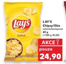 Kaufland LAY'S Chipsy/Stix solené/kečupové nabídka