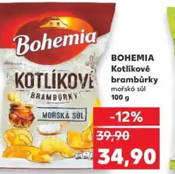 Kaufland BOHEMIA Kotlíkové brambůrky mořská sůl nabídka