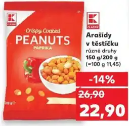 Kaufland Arašídy v těstíčku nabídka