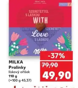 Kaufland MILKA Pralinky lískový oříšek nabídka