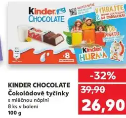 Kaufland KINDER CHOCOLATE Čokoládové tyčinky nabídka