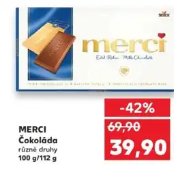 Kaufland MERCI Čokoláda nabídka